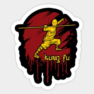 Kung Fu Bo Staff Martial Arts Sticker